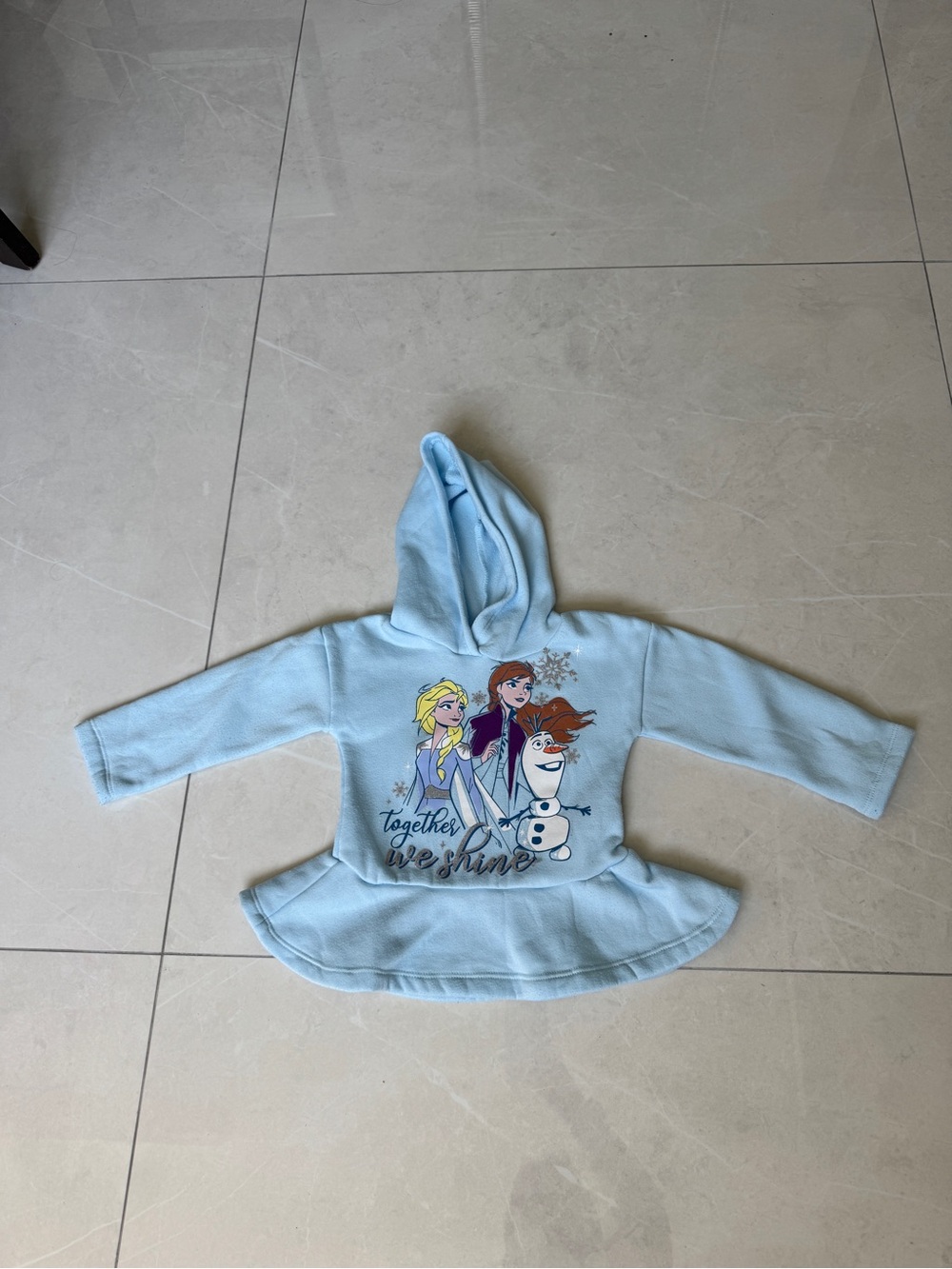 Disney Frozen Fleece Ruffle Peplum Hoodie